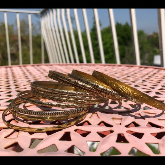 Golden Bangle set - Picture 3 of 4